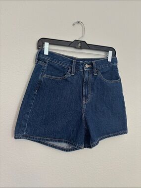 High Rise WowDark Blue Denim Shorts